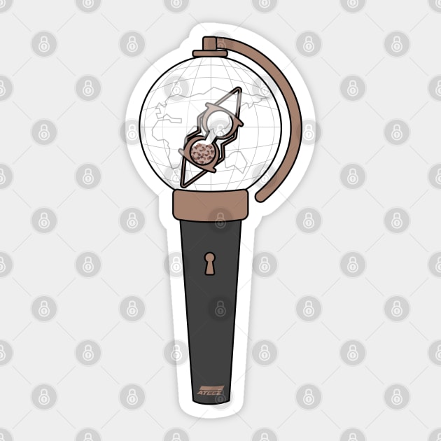 ateez lightstick Sticker by Qaws